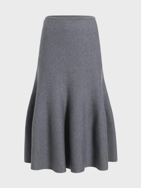 Odil Wool-Blend Midi Skirt