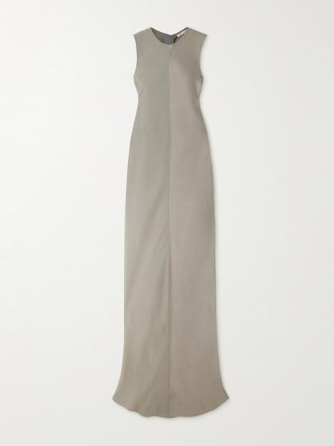 AMI Paris Satin-crepe Maxi Dress
