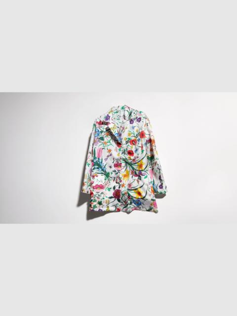 GUCCI Printed silk twill shirt