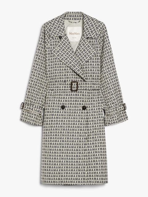 Max Mara LUCIO Double-breasted trench coat in water-repellent jacquard