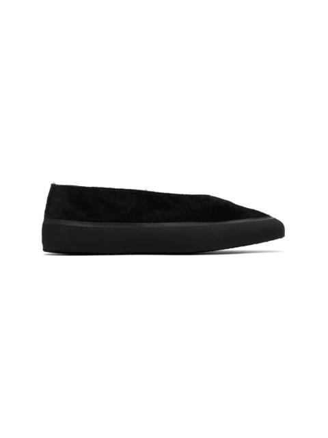 LE MONDE BÉRYL Black Apres Sci Suede Shearling Loafers