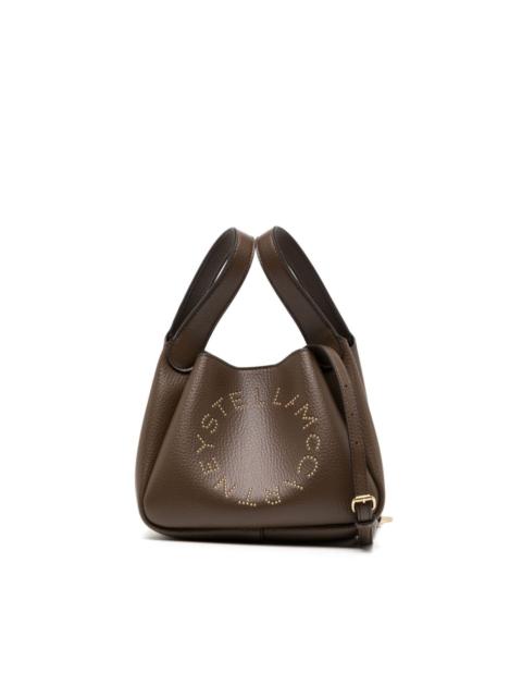 logo-embellished faux-leather crossbody bag