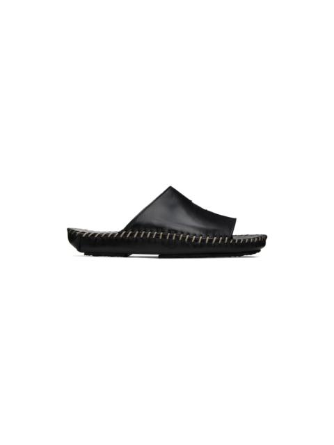 HEREU Black Torniol Flat Sandals