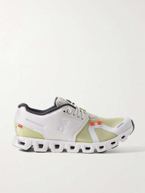 Cloud 5 Push rubber-trimmed mesh sneakers