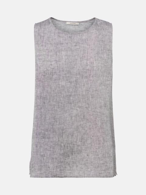 ASCENO Cali linen top