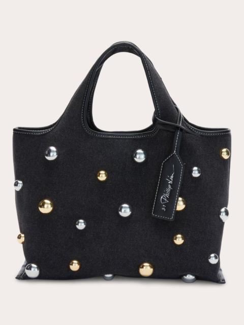 3.1 Phillip Lim Studded Denim Mini Market Tote