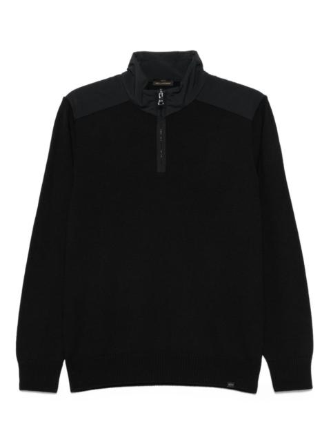 Paul & Shark high-neck wool half-zip sweater