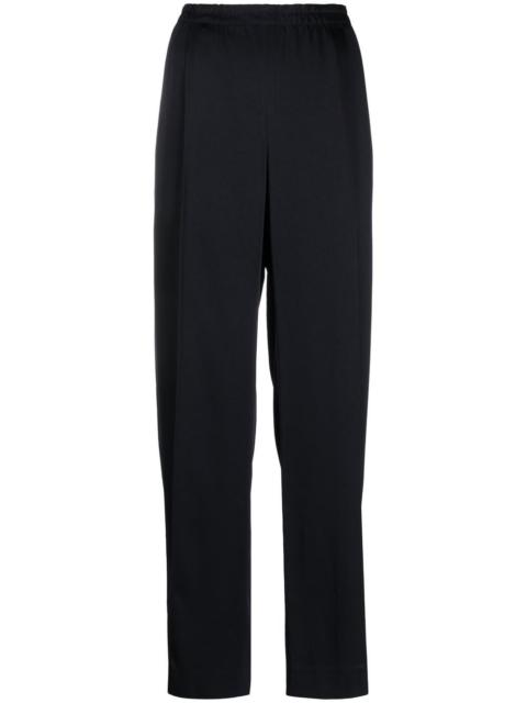Vince elasticated-waist straight-leg trousers