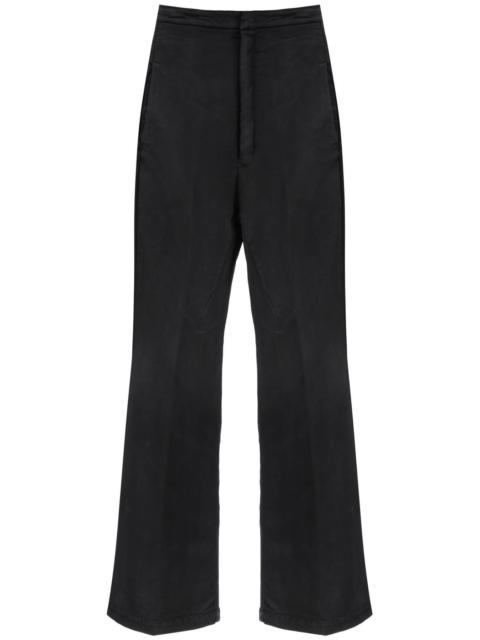 Rick Owens HIGH-WAISTED BOOTCUT JEANS WITH A