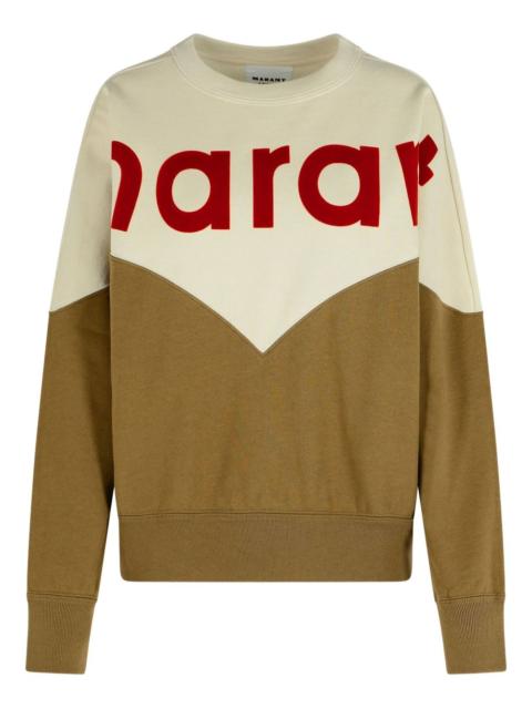 Isabel Marant Houston two-tone logo sweatshirt