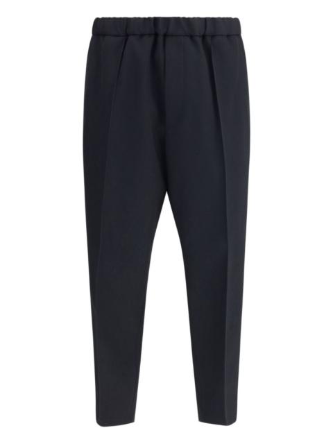 Jil Sander elastic-waist wool trousers
