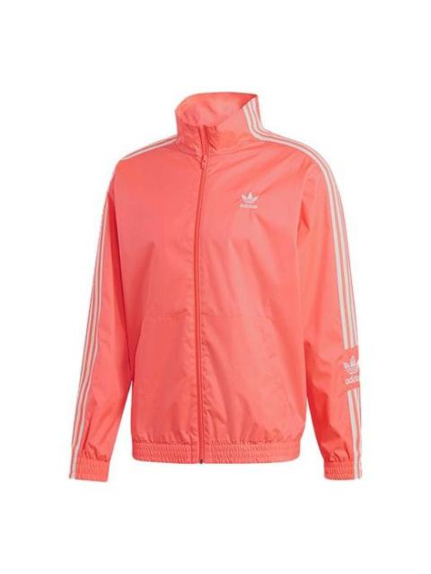 adidas originals Zipper Casual Sports Jacket Flash Red ED6095
