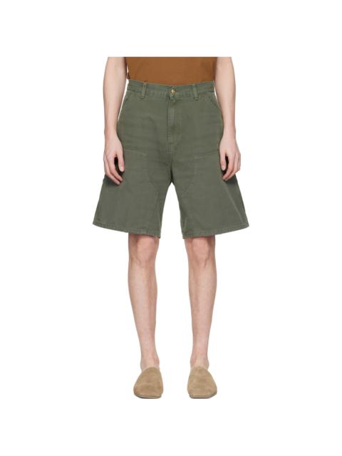 Carhartt WIP Green Double Knee Shorts