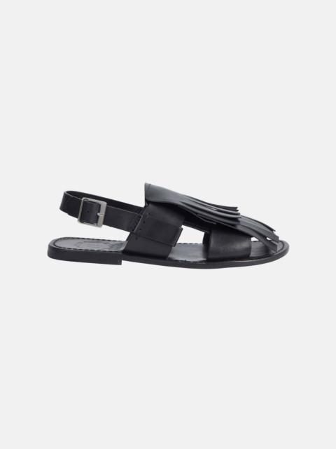 EMILIA WICKSTEAD Grenson X Emilia Wickstead Willa Sandal In Black Calf Leather