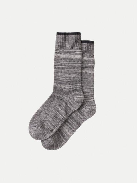 Nudie Jeans Rasmusson Multi Yarn Socks W Dark Grey
