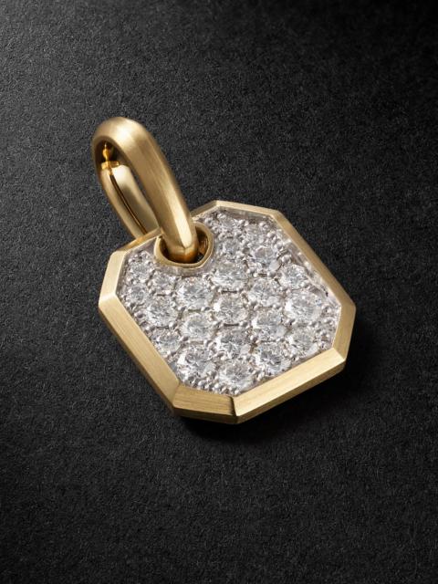 DAVID YURMAN Octagonal Amulet 18-Karat Gold Diamond Pendant