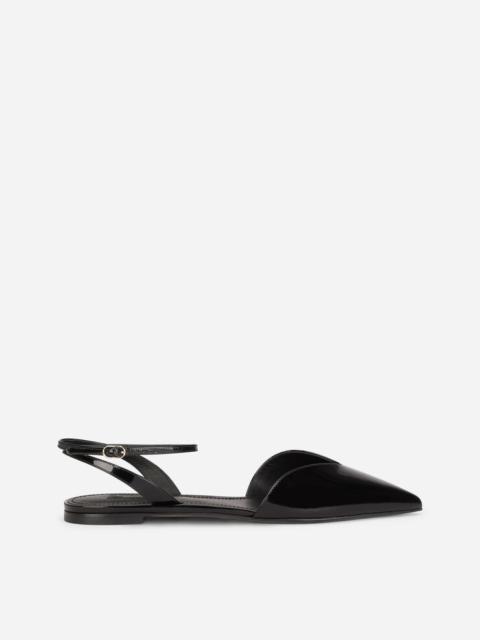 Dolce & Gabbana Polished calfskin slingbacks