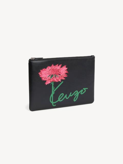 KENZO 'KENZO Tulip' pouch in leather