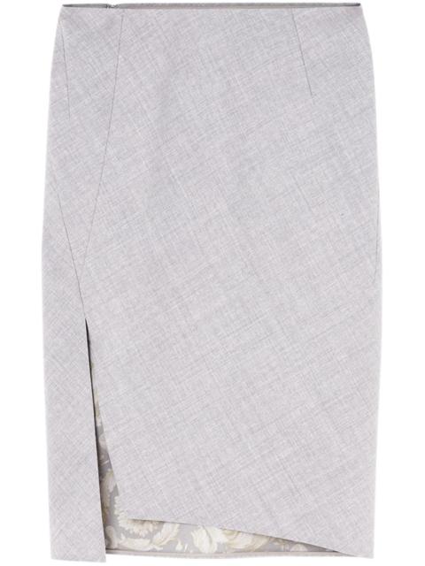 VERSACE asymmetric-hem pencil skirt