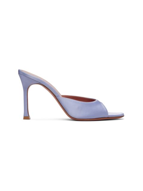 Amina Muaddi Blue Alexa Slipper 95 Heeled Sandals
