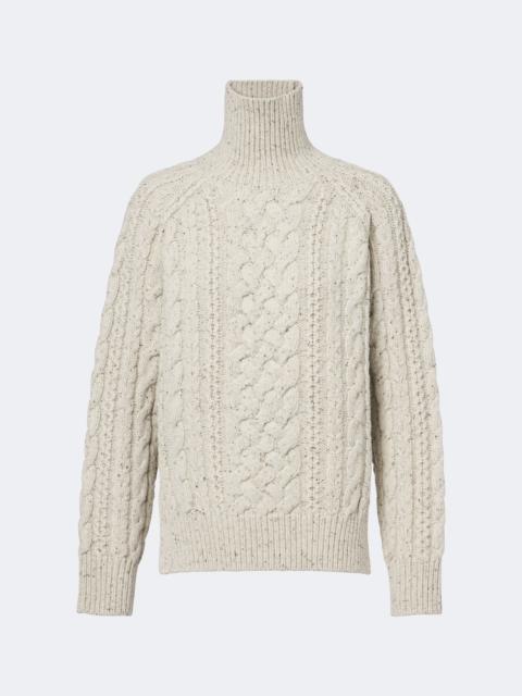 TOTEME Cable-knit wool turtleneck sweater