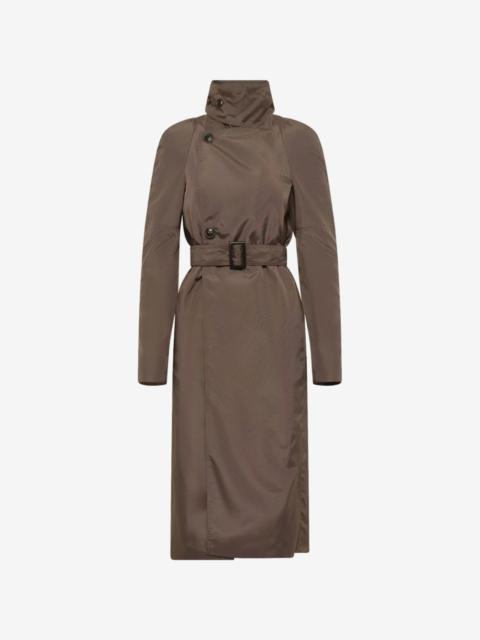 Rick Owens Maria asymmetric trench coat