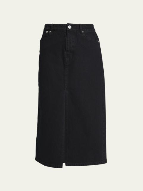 Proenza Schouler Denim Midi Pencil Skirt