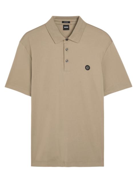 Boss C-paris 01 Logo-appliquéd Cotton Polo Shirt
