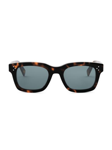 CELINE Men's 3 Dots 51mm Geometric Sunglasses - Dark Havana Blue