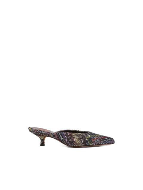Missoni point-toe mules