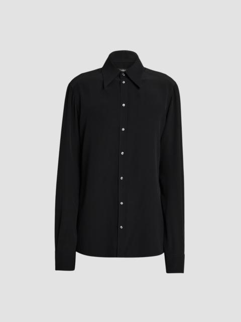 Dolce & Gabbana Men's Silk Georgette Shirt - Nero