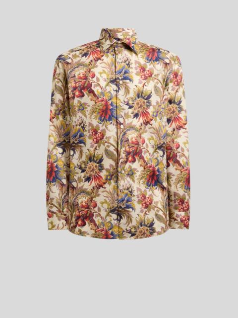 Etro COTTON SATIN SHIRT WITH FLORAL MOTIF