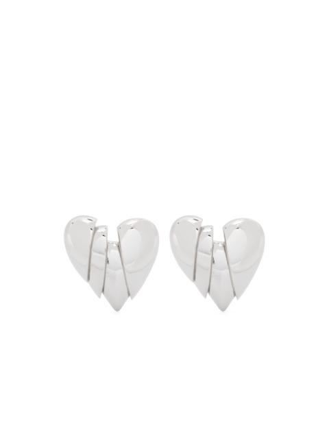 Amina Muaddi Heartbreaker earrings