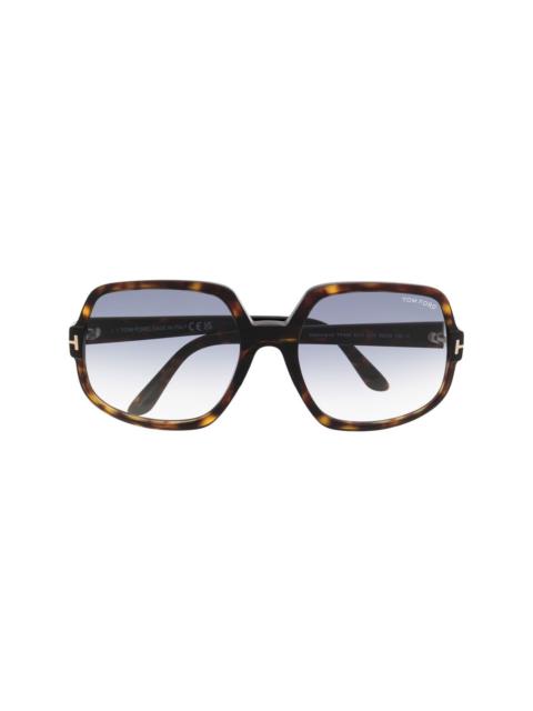 tortoiseshell-effect sunglasses