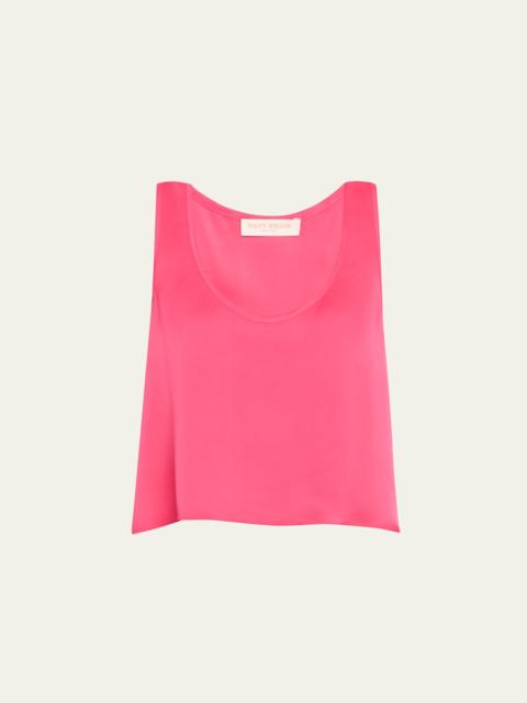 RAMY BROOK Margaret Cropped Racerback Tank Top