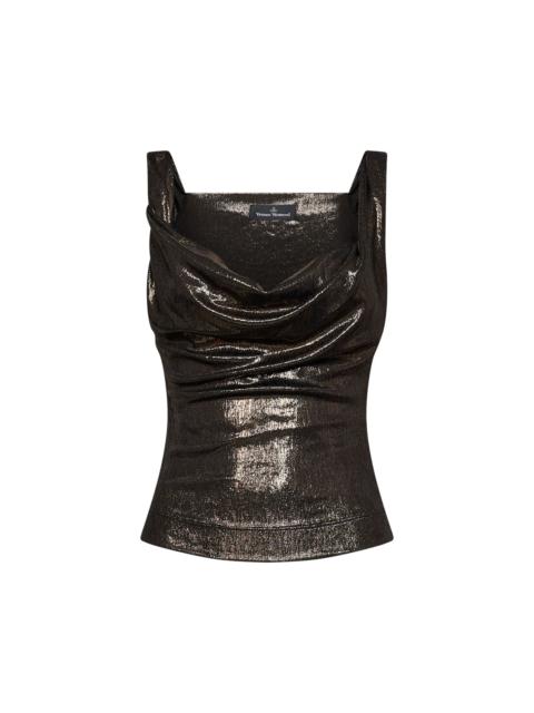 Vivienne Westwood Bronze metallic jersey Anna top
