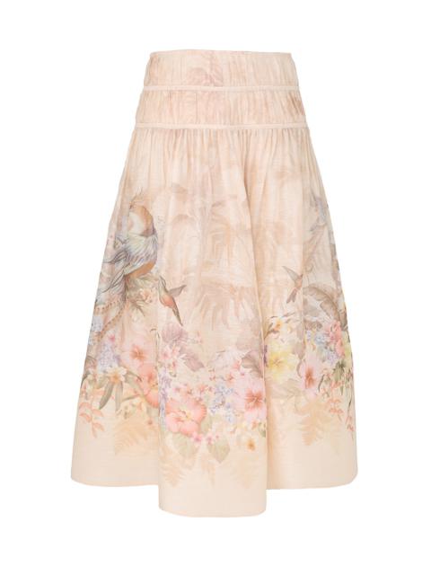 Zimmermann ILLUMINATE DRAWN MIDI SKIRT