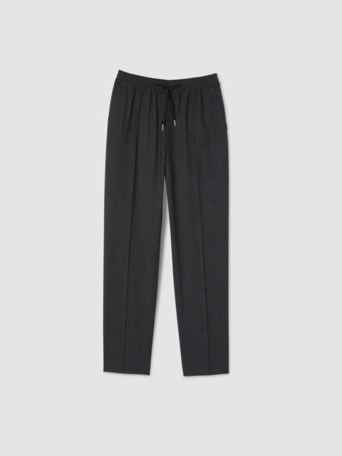 ELASTICATED STRAIGHT-LEG PANTS