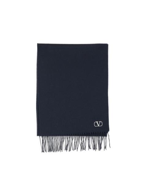 Valentino VLogo Signature fringed scarf