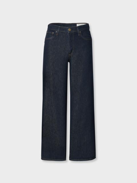 rag & bone Andi Ankle Wide-Leg Jean High-Rise in Featherweight Denim