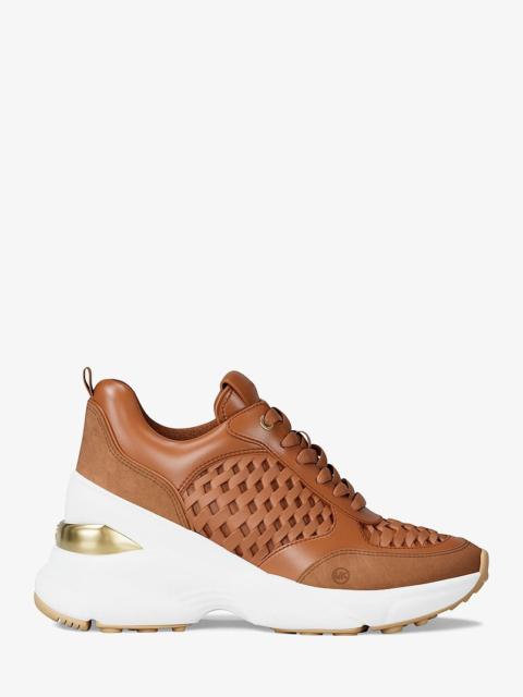MICHAEL KORS Katrina Woven Wedge Trainer