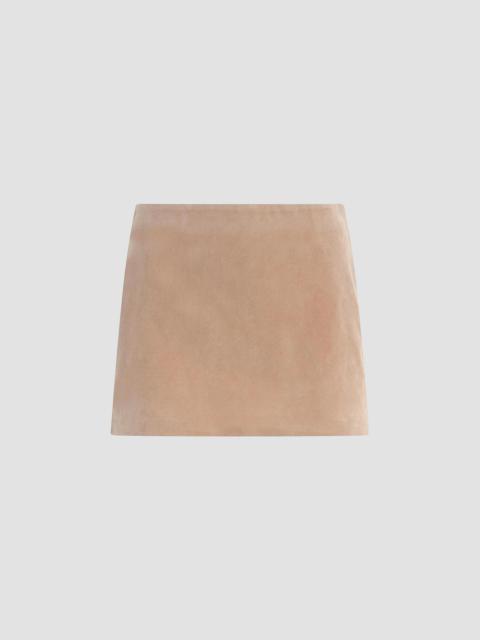 Joe's Jeans Women's Vegan Suede Miniskirt - Camel