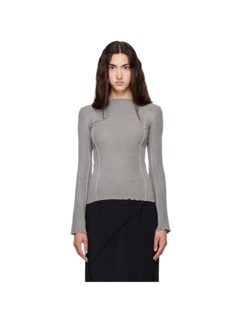 BASERANGE Gray Omato Long Sleeve T-shirt