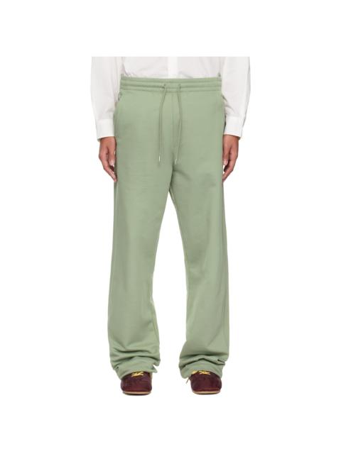 Dries Van Noten Green Drawstring Sweatpants