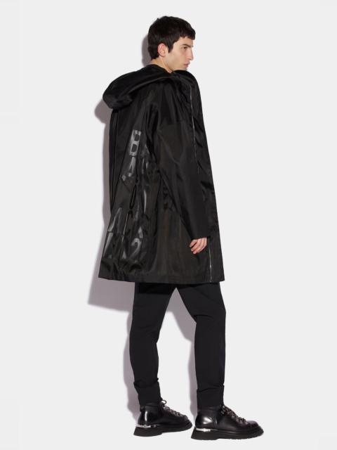 DSQUARED2 IBRA BLACK ON BLACK WINDBREAKER