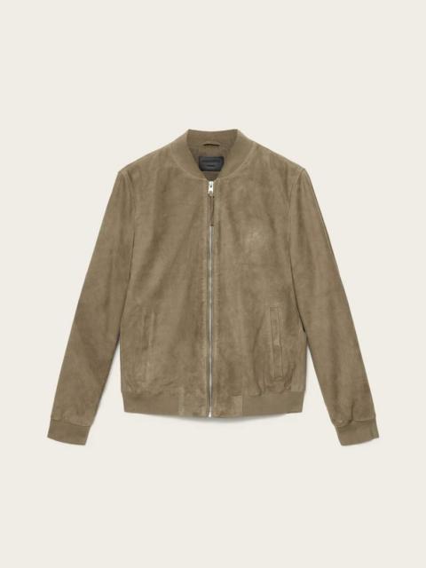 ALLSAINTS MORTEN RELAXED FIT SUEDE BOMBER JACKET