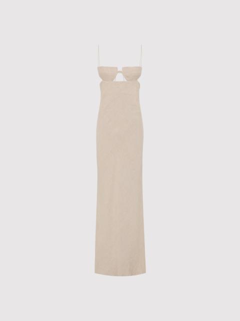 Linen Resort Dress - Natural