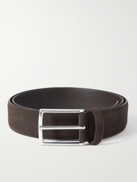 Anderson's 3.5cm Suede Belt Brown