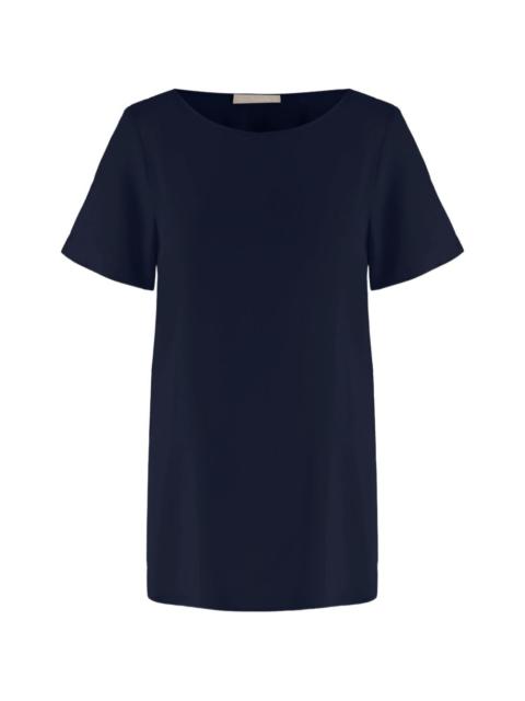 Allude short-sleeves curved-hem T-shirt
