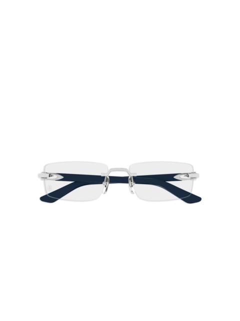 Cartier rectangle rimless glasses